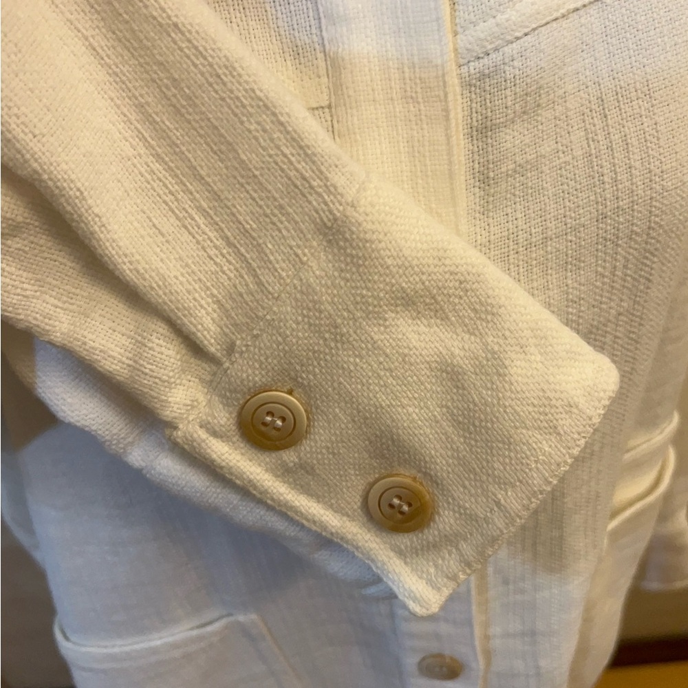NWT- Zara off-white rustic overshirt - Picture 7 of 13